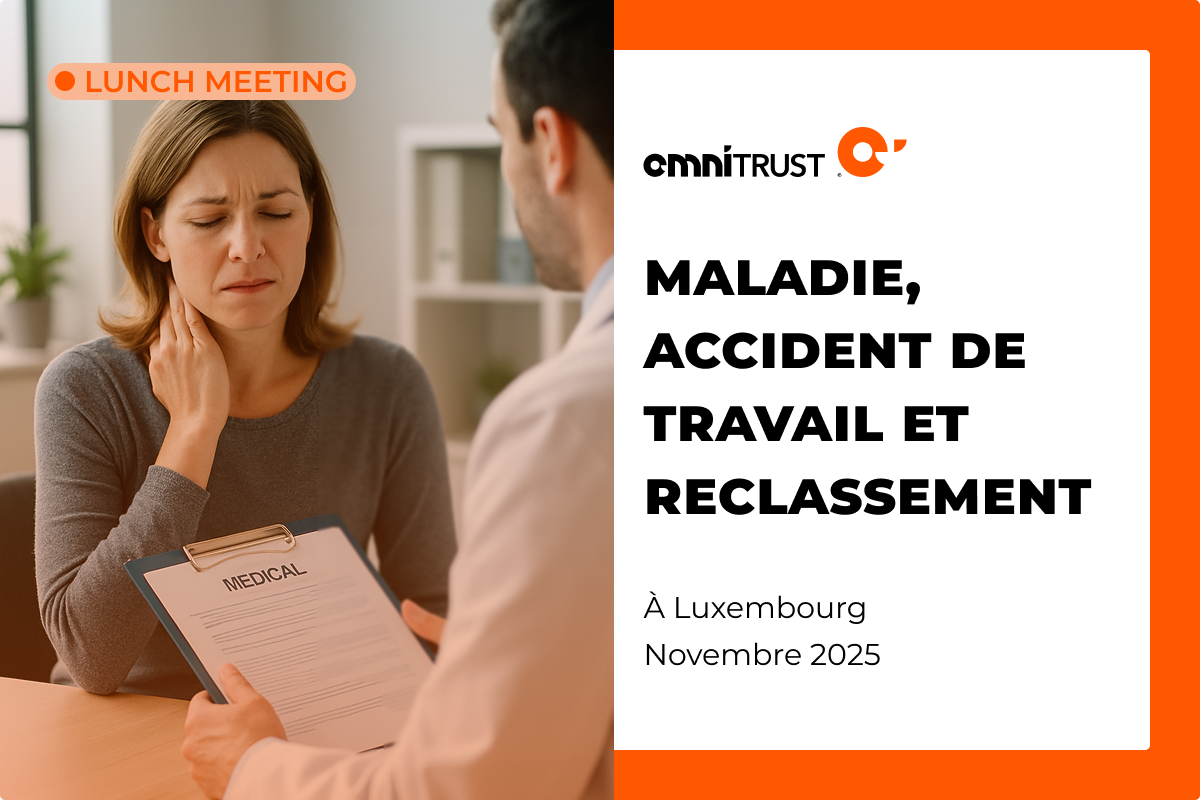 Lunch Meeting : Maladie, accident de travail et reclassement